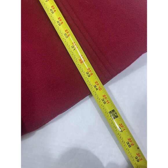 East 5th Wool Blend Pea Coat Womens Red Size Med Front Pockets Old Money Stylish - Picture 11 of 11